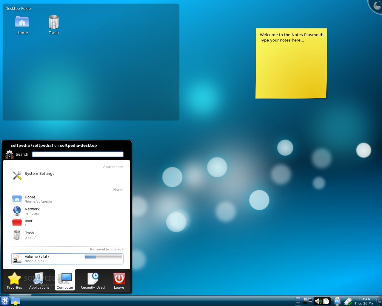 Kubuntu 9.04 beta desktop amd64