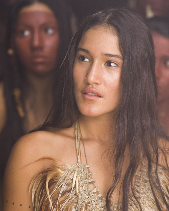 Q'Orianka Waira Qoiana Kilcher as Pocahontas in The New World When White 