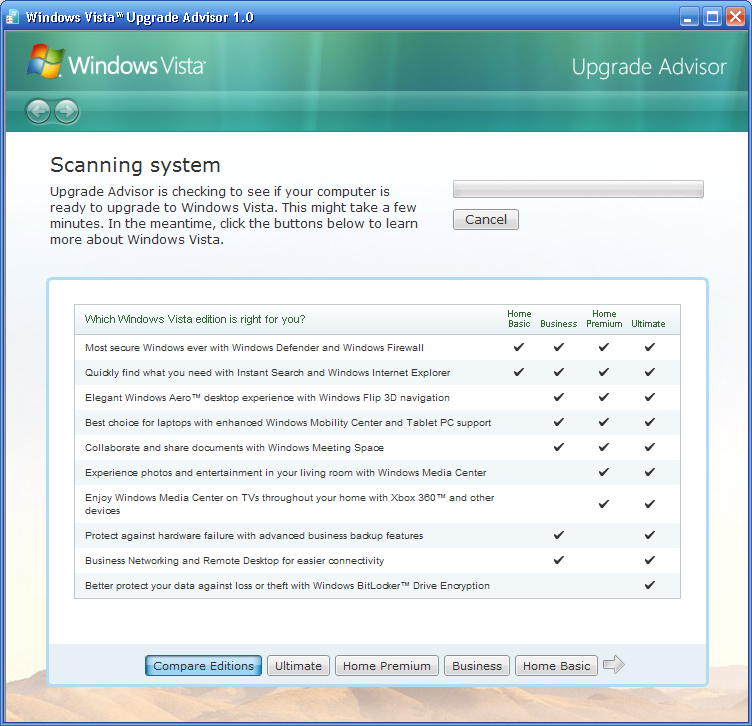 Windows Vista Media Center Support