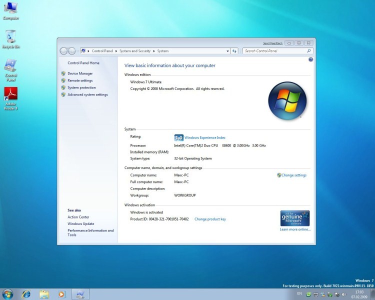   Origin    Windows 7 -  3
