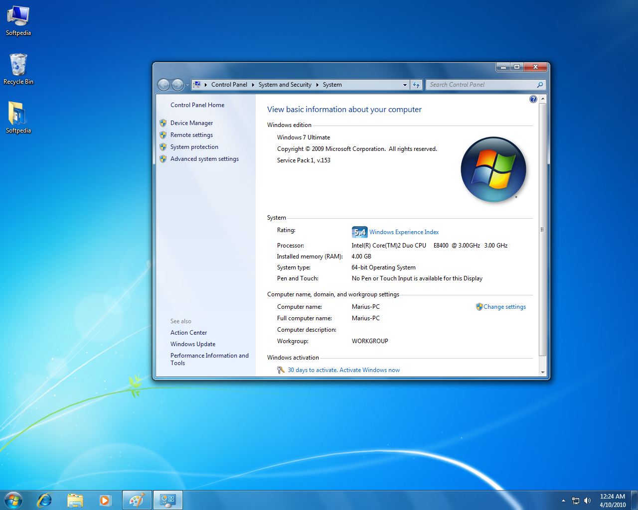 Windows Vista 64-bit Service Pack 1: Vista 64-bit SP1