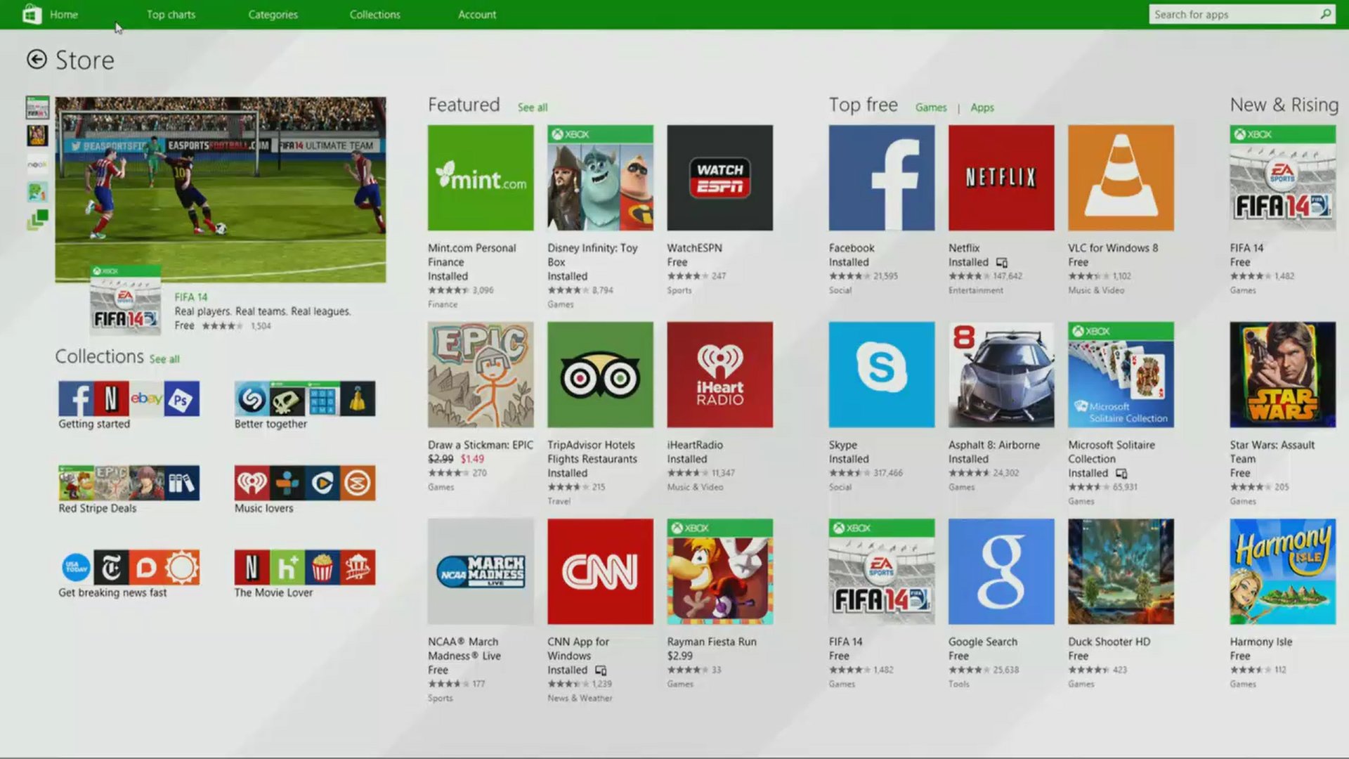This is the new Windows Store integrated into Windows 8.1 Update