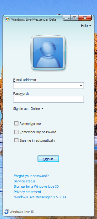 Windows Instant Messenger Vista