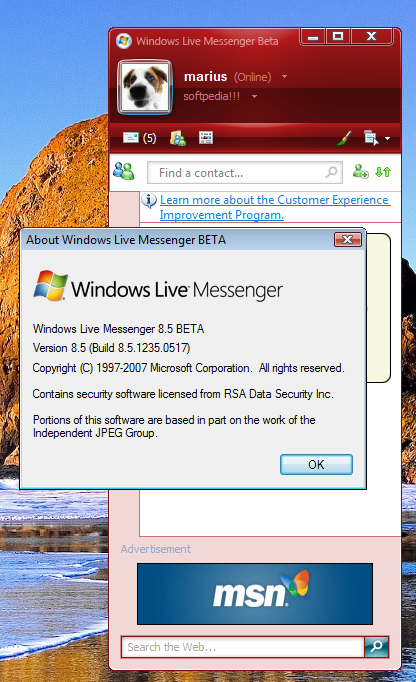 Msn Messenger For Windows Vista Service Pack 1