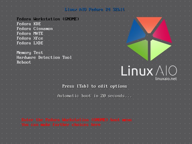 Lançado nova versão do Linux AIO com o Fedora 24