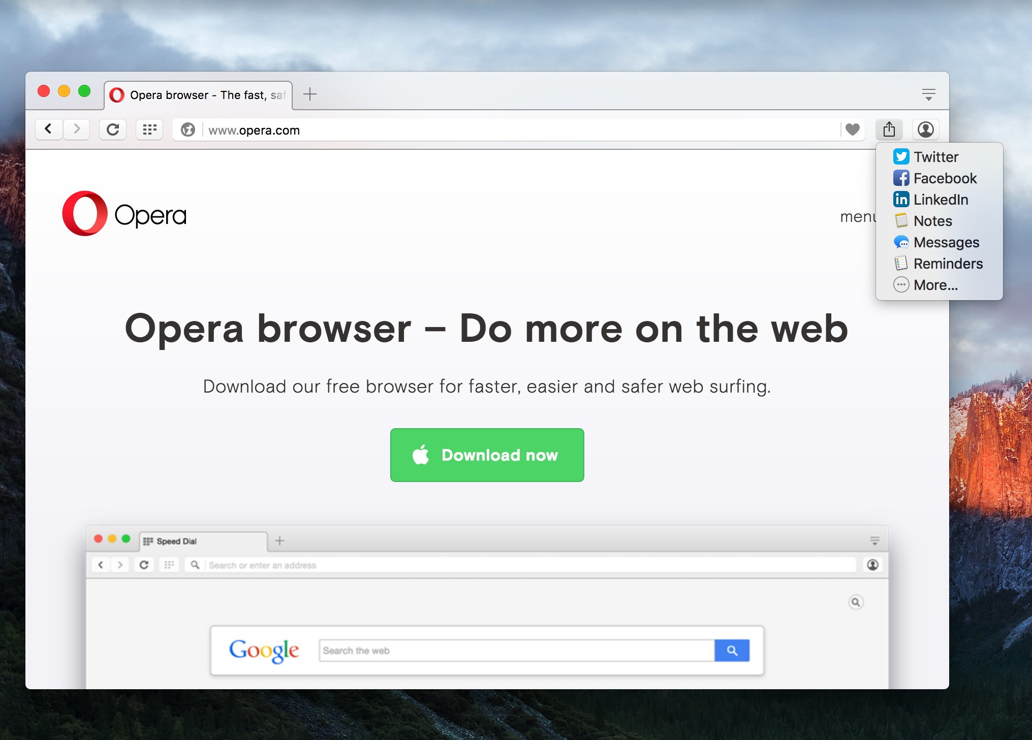 opera browser download for mac os x