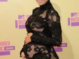 Amber Rose proudly shows off her baby bump at the MTV Video Music Awards 2012